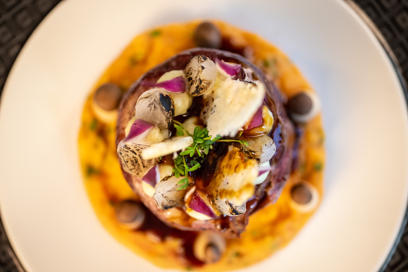 Restaurant-Szenen und Gastronomie im Wellnesshotel Moselschlösschen