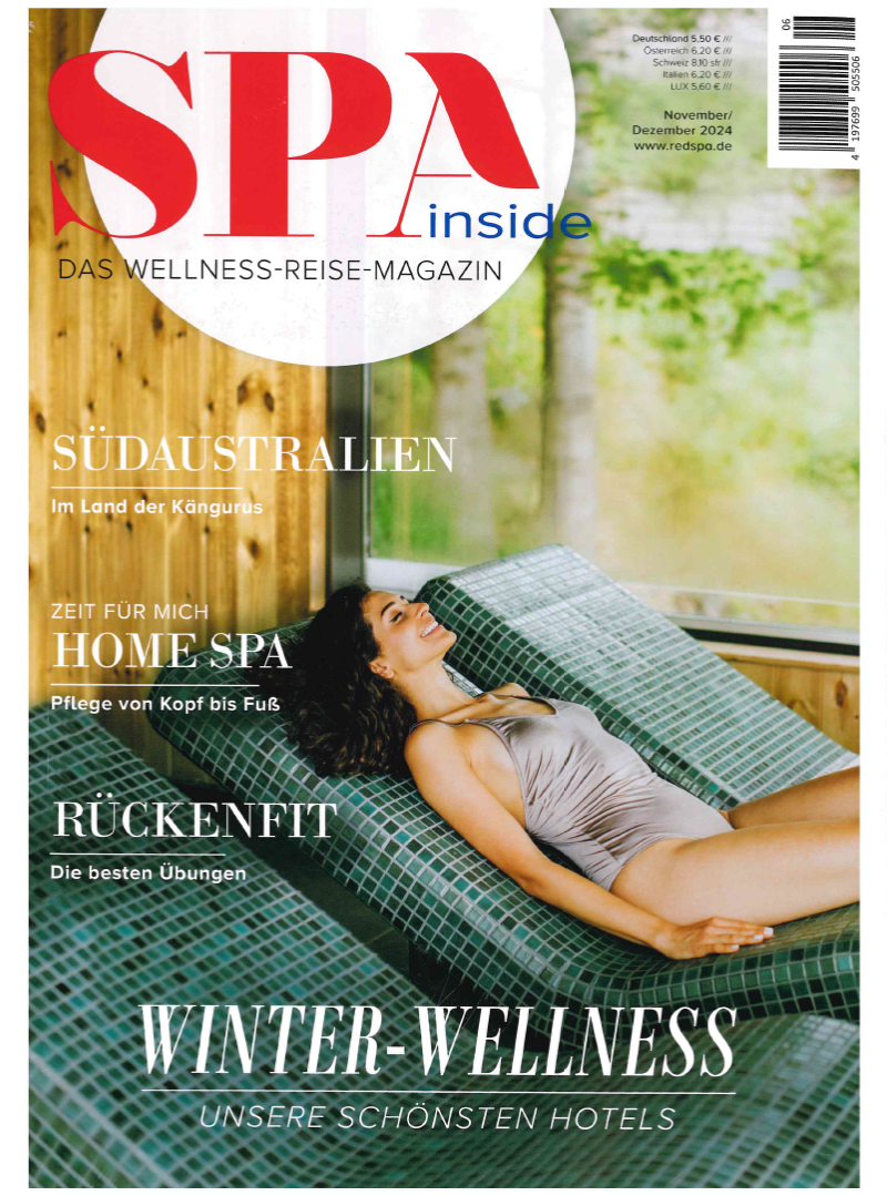 Spa Inside Winterausgabe - Titelbild vom Wellnessmagazin