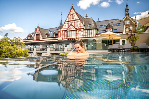 Luxus Spa Bereich und Sauna im Moselschlösschen Wellness Resort an der Mosel