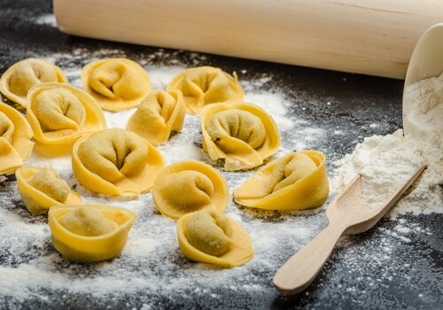 Handgemachte Tortellini - italienische Pasta aus der Kochschule Moselschlösschen