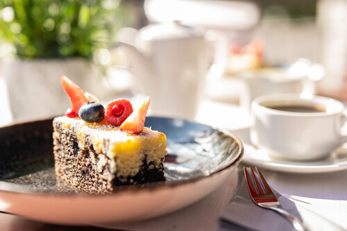 Restaurant-Ambiente und Speisen im Wellnesshotel Moselschlösschen